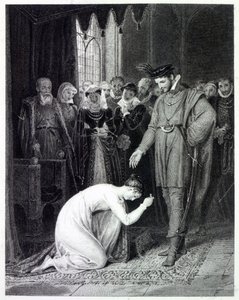 إلين دوغلاس تُظهر الحلقة ، من "سيدة البحيرة" بقلم والتر سكوت (1771-1832) بواسطة ريتشارد ويستال